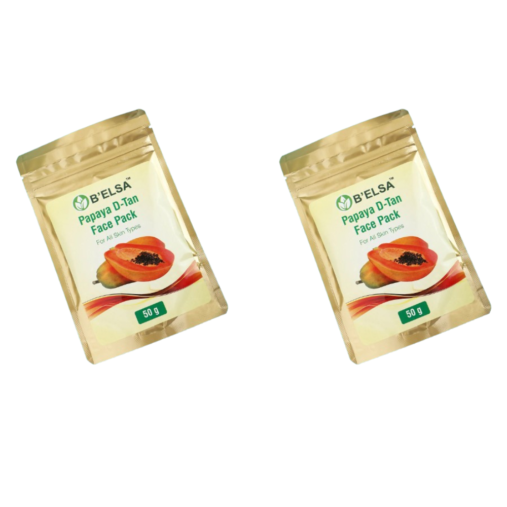 Belsa Herbals Organic Papaya D-Tan Face Pack - Distacart