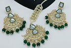 Jewel City Kundan Choker Set with Pearl Tassels - Premium Glass Cut Stone Wedding Collection