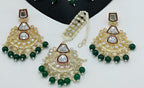 Jewel City Kundan Choker Set with Pearl Tassels - Premium Glass Cut Stone Wedding Collection