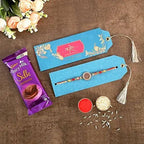 Meenakari Work Rakhi & Silk Chocolate