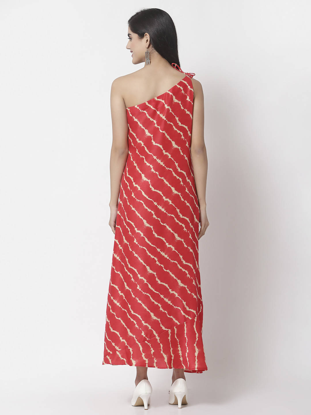 Myshka Women's Silk Blend Printed Sleeveless Dress