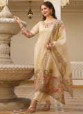 Vegaa Fashion Cream Viscose Silk Beads Work Desginer Suit - Distacart