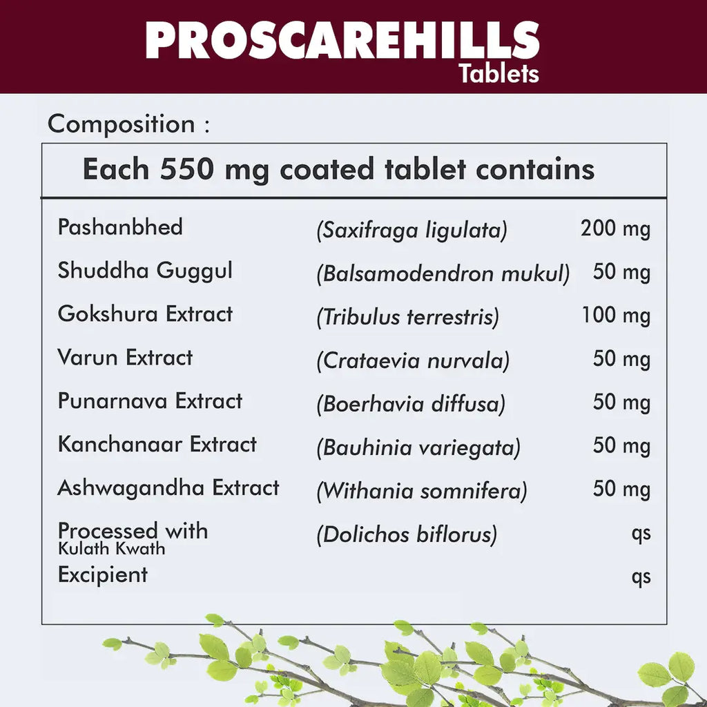 Herbal Hills Ayurveda Proscarehills Tablets