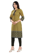 Snehal Creations Yellow Designer Digital Print Cotton Slub Fabric Long Kurti Tunic - Distacart