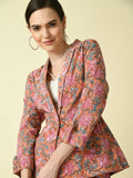 Myshka Women's Multi Cotton Printed jacket