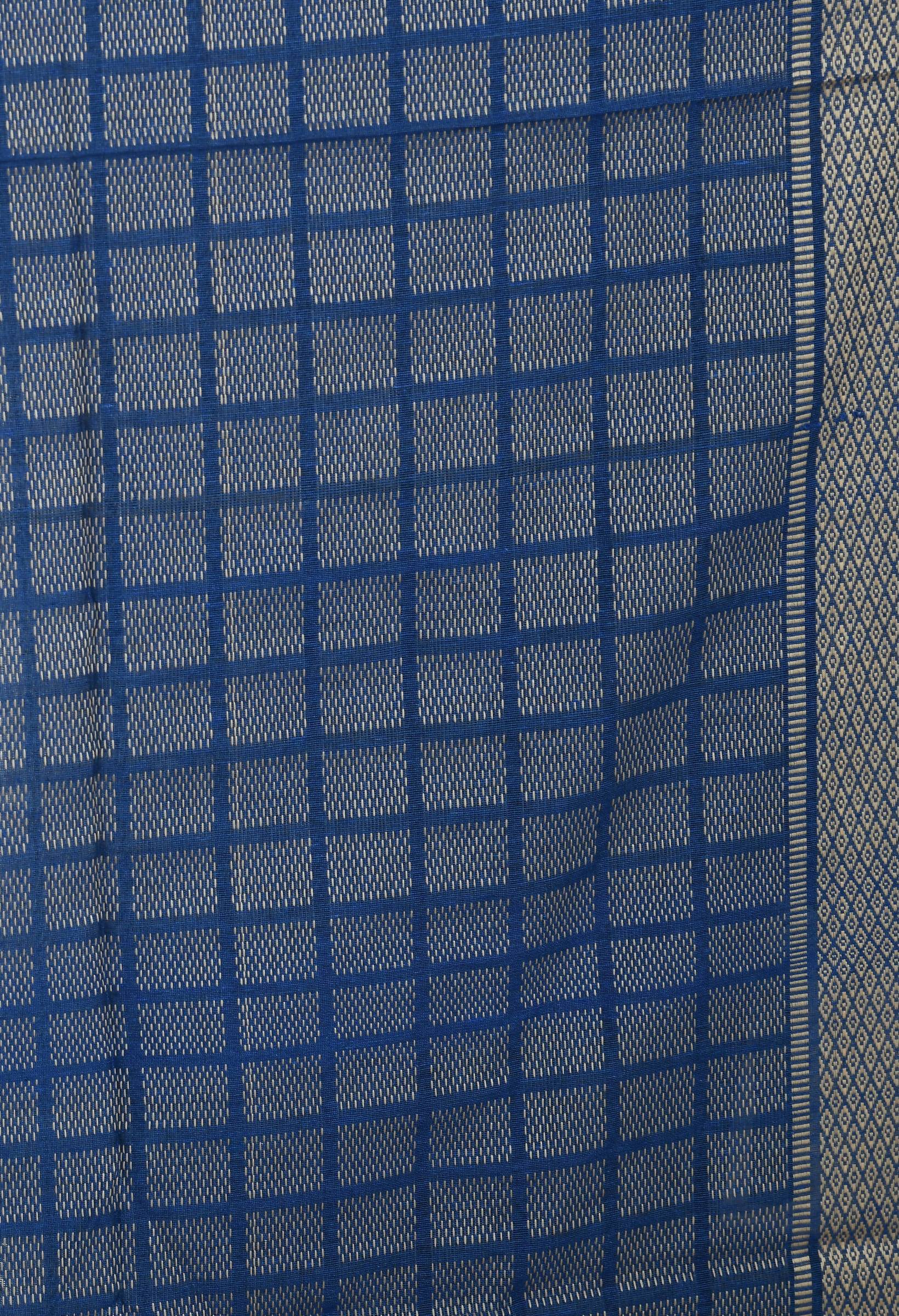 Mominos Fashion Moeza Handloom Cotton Blue Dupatta For Women - Distacart