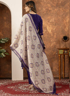 Prazu Fashion Purple Marina Silk Thread Embroidered Kurta Set - Distacart
