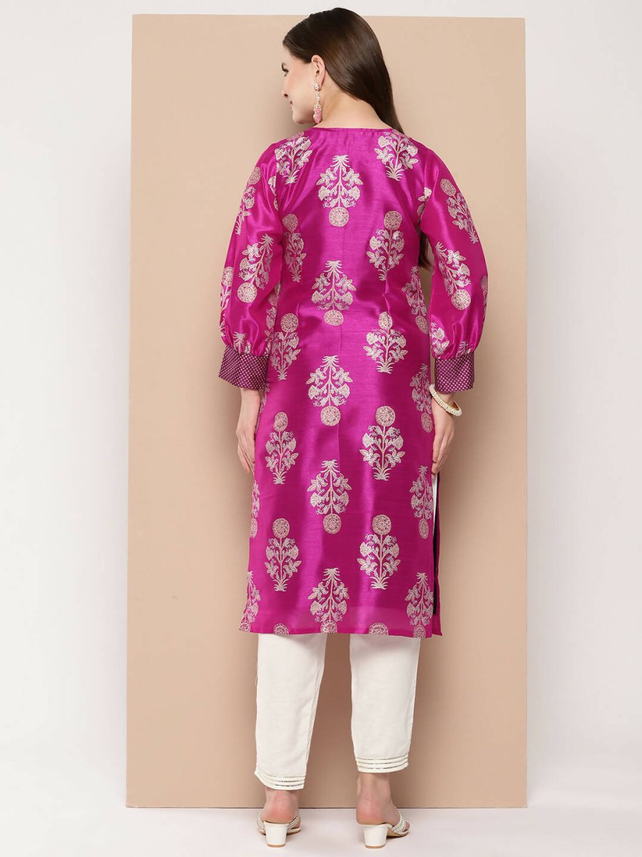 Ahalyaa Women's Traditional wear Kurta - Pink