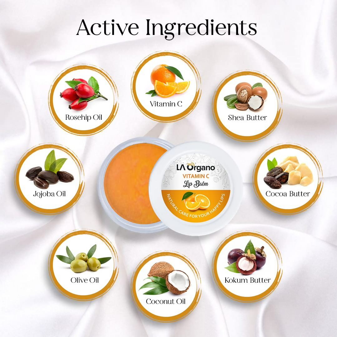 LA Organo Vitamin C Natural Lip Balm - Distacart