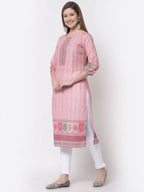 Myshka Multi Color Cotton Printed Kurta