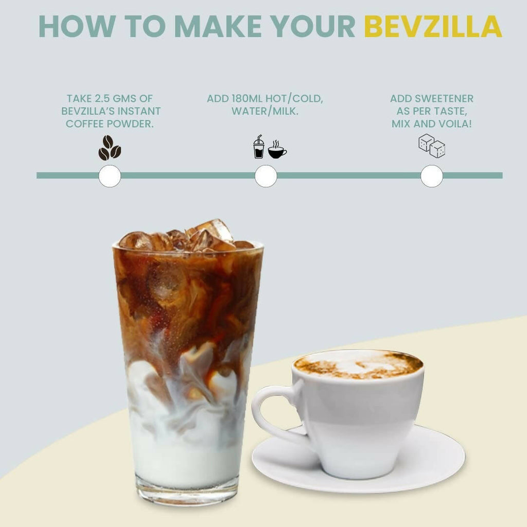 Bevzilla Instant Coffee Powder (French Vanilla Flavour) - Distacart