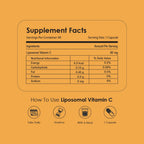 GATACA Liposomal Vitamin C Capsules for High Bioavailability| Immunity, Better Skin & Iron Absorption