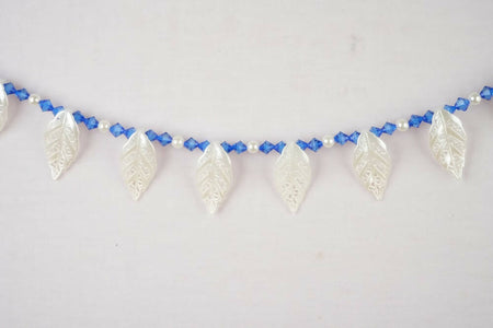 Kundan HandiKrafts White Leaf Beats Thoranna
