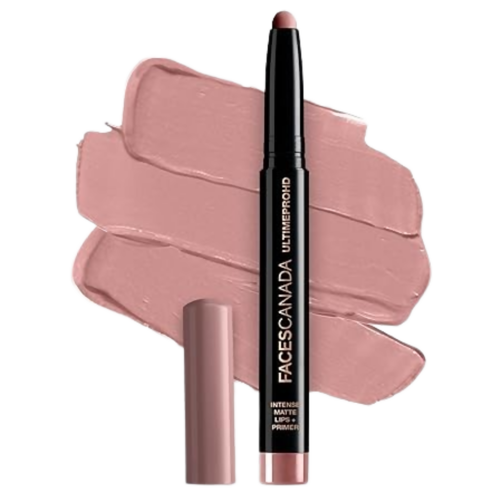 Faces Canada Ultime Pro HD Intense Matte Lipstick + Primer - Hazel (Brown)