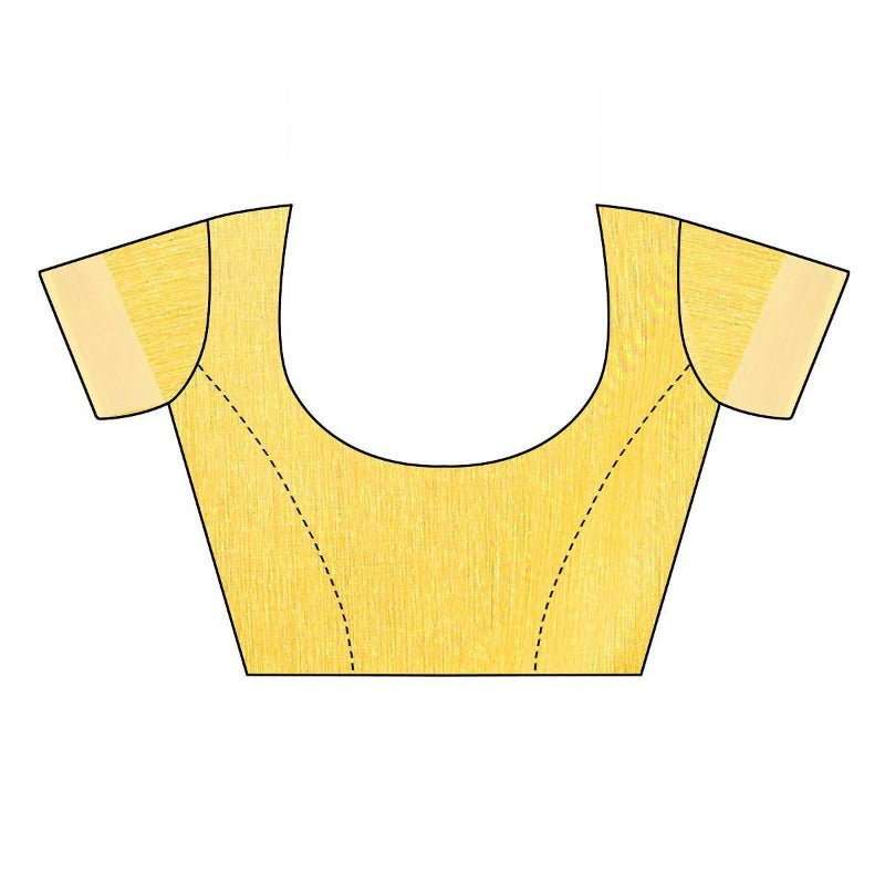  Chanderi Designer Blouse  (DIYA YELLOW)	