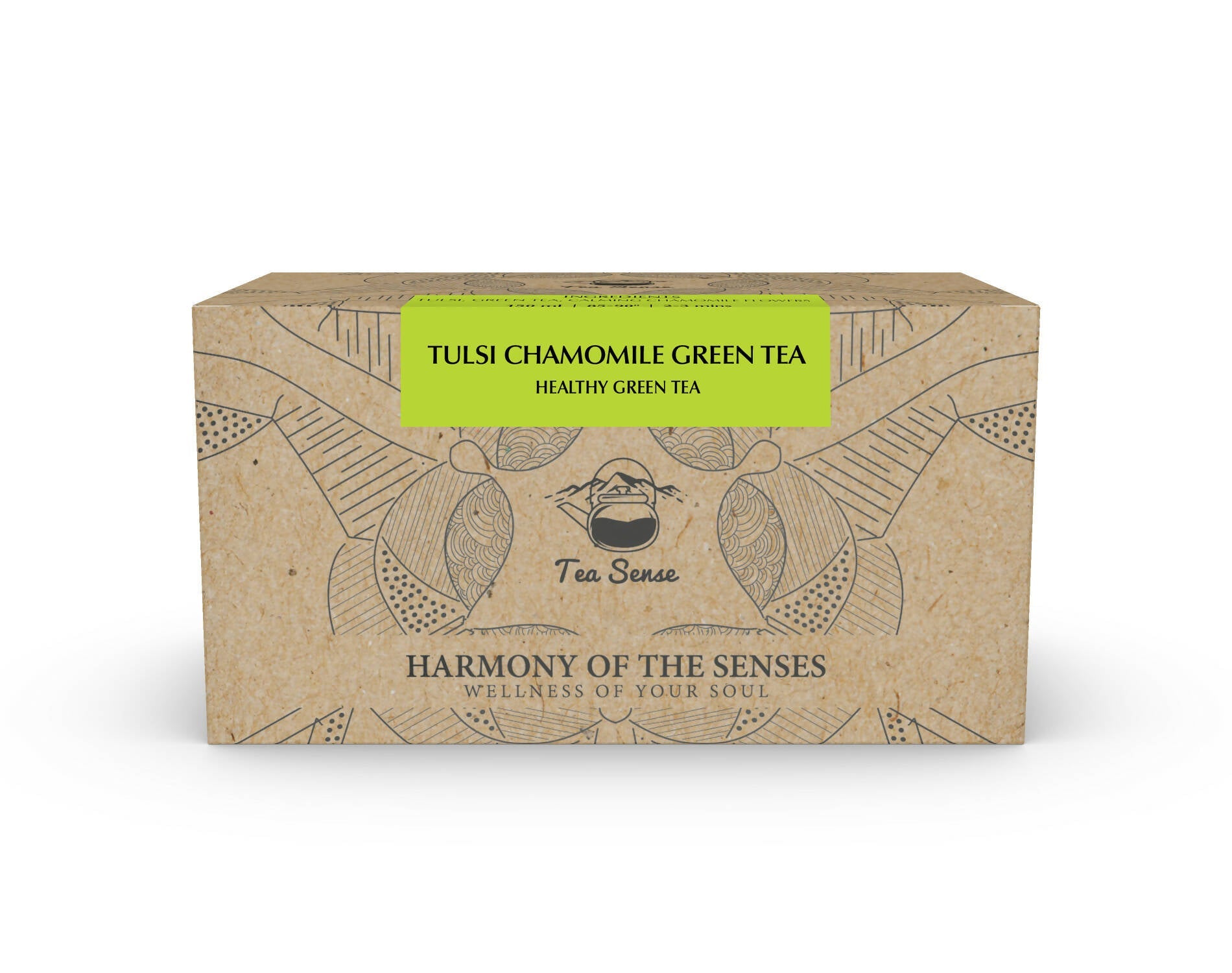 Tea Sense Tulsi Chamomile Green Tea Bags Box - Distacart