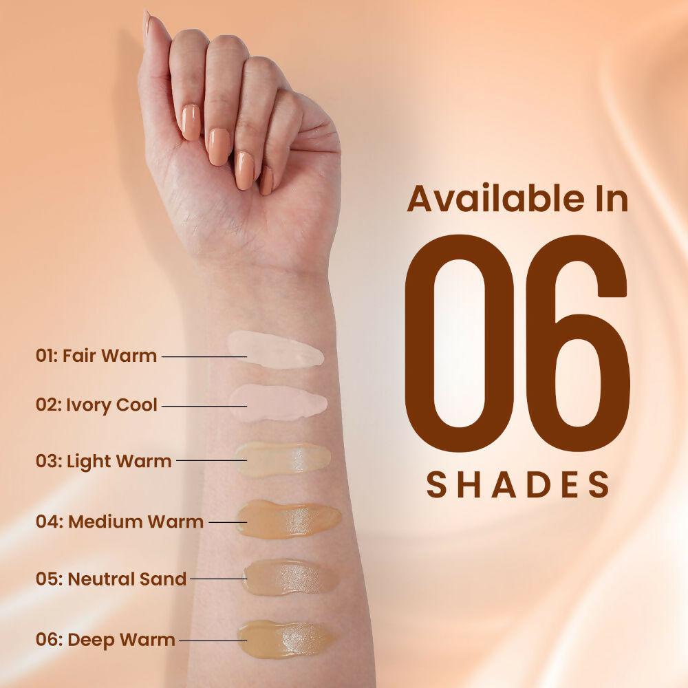 Swiss Beauty Matte Maxx Cover Foundation with Hyaluronic Acid & Vitamin E - 1 Fair Warm