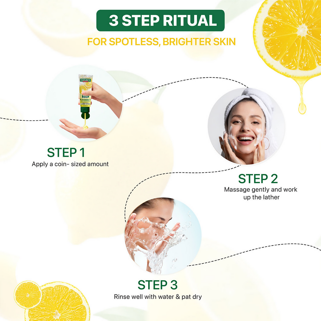 Nature's Essence Bright Glow Vitamin C Gel Face Wash - Distacart