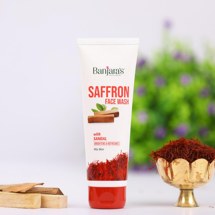 Banjara's Saffron Face Wash with Sandal - Distacart