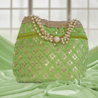 JS Fashion Wedding Potli Bag for Women with Drawstring Closure