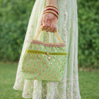 JS Fashion Wedding Potli Bag for Women with Drawstring Closure