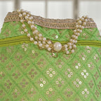 JS Fashion Wedding Potli Bag for Women with Drawstring Closure
