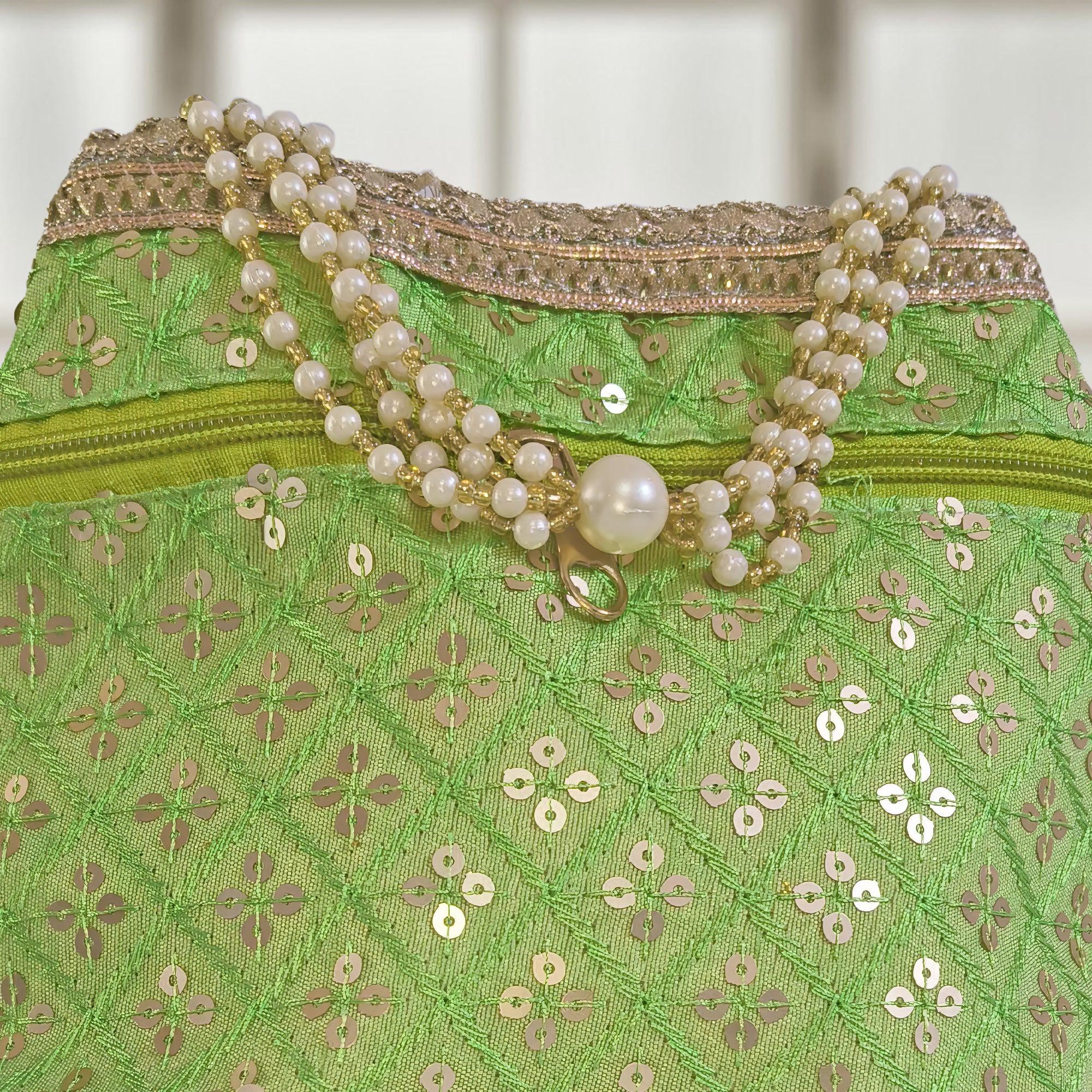 JS Fashion Wedding Potli Bag for Women with Drawstring Closure