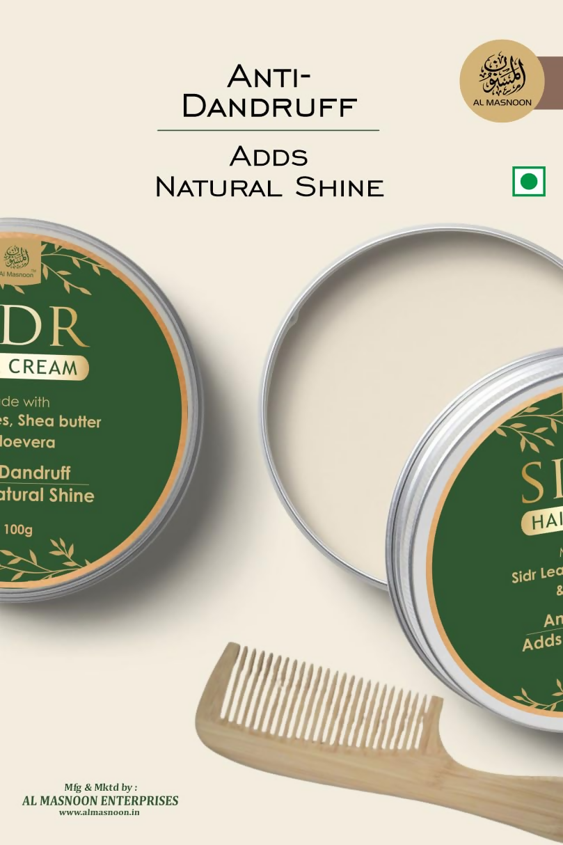 Al Masnoon Sidr Hair Cream Herbal Anti-Dandruff Cream - Distacart