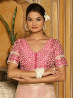 Shree Shyam Fashion Pink Linen Saree - Distacart