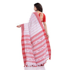 Piyari Fashion Handloom White Cotton Saree - Distacart