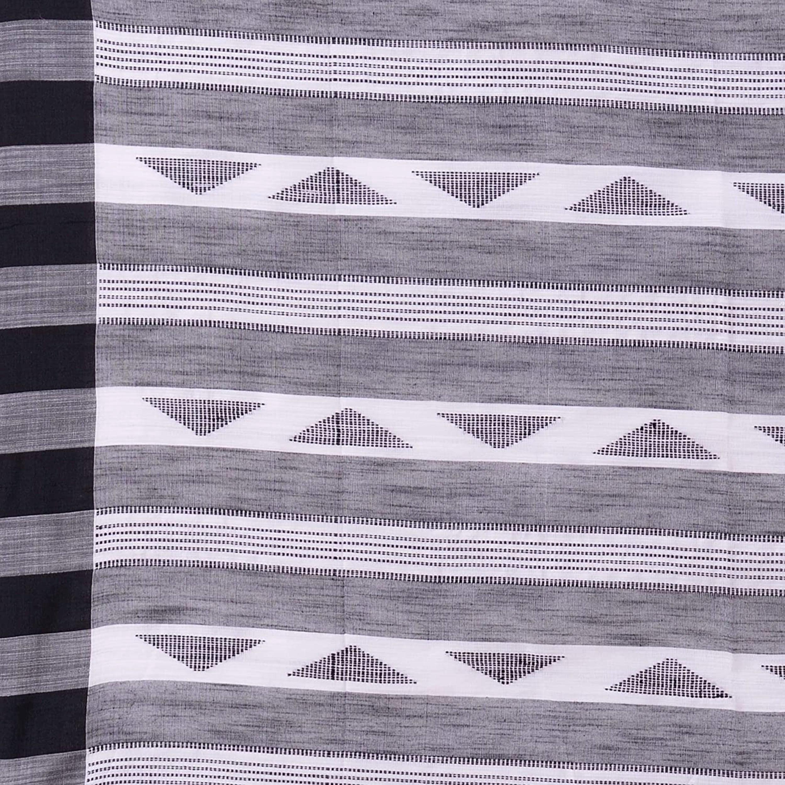 Piyari Fashion Handloom White Cotton Saree - Distacart
