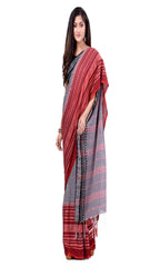 Piyari Fashion Handloom Grey Cotton Begampuri Saree - Distacart