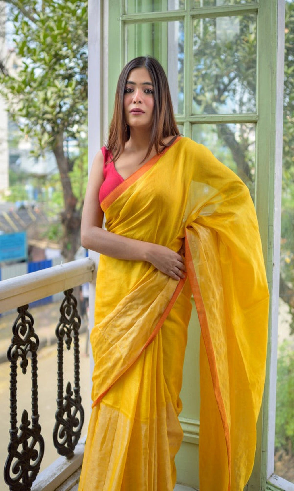 Piyari Fashion Yellow Handloom Tissue Saree - Distacart