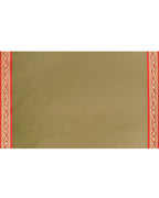 Piyari Fashion Women`s Cotton Silk Moss Green Handloom Saree With Blouse - Distacart