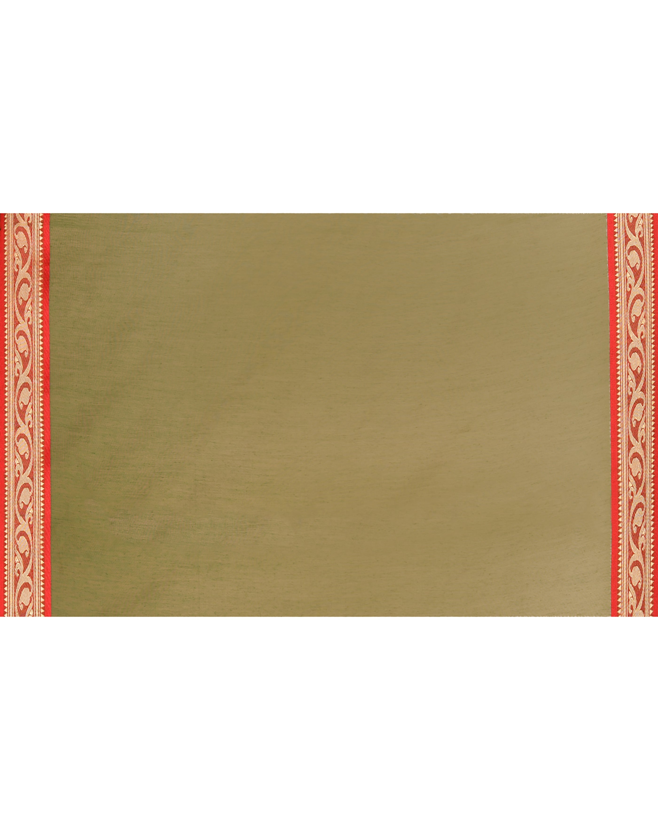 Piyari Fashion Women`s Cotton Silk Moss Green Handloom Saree With Blouse - Distacart