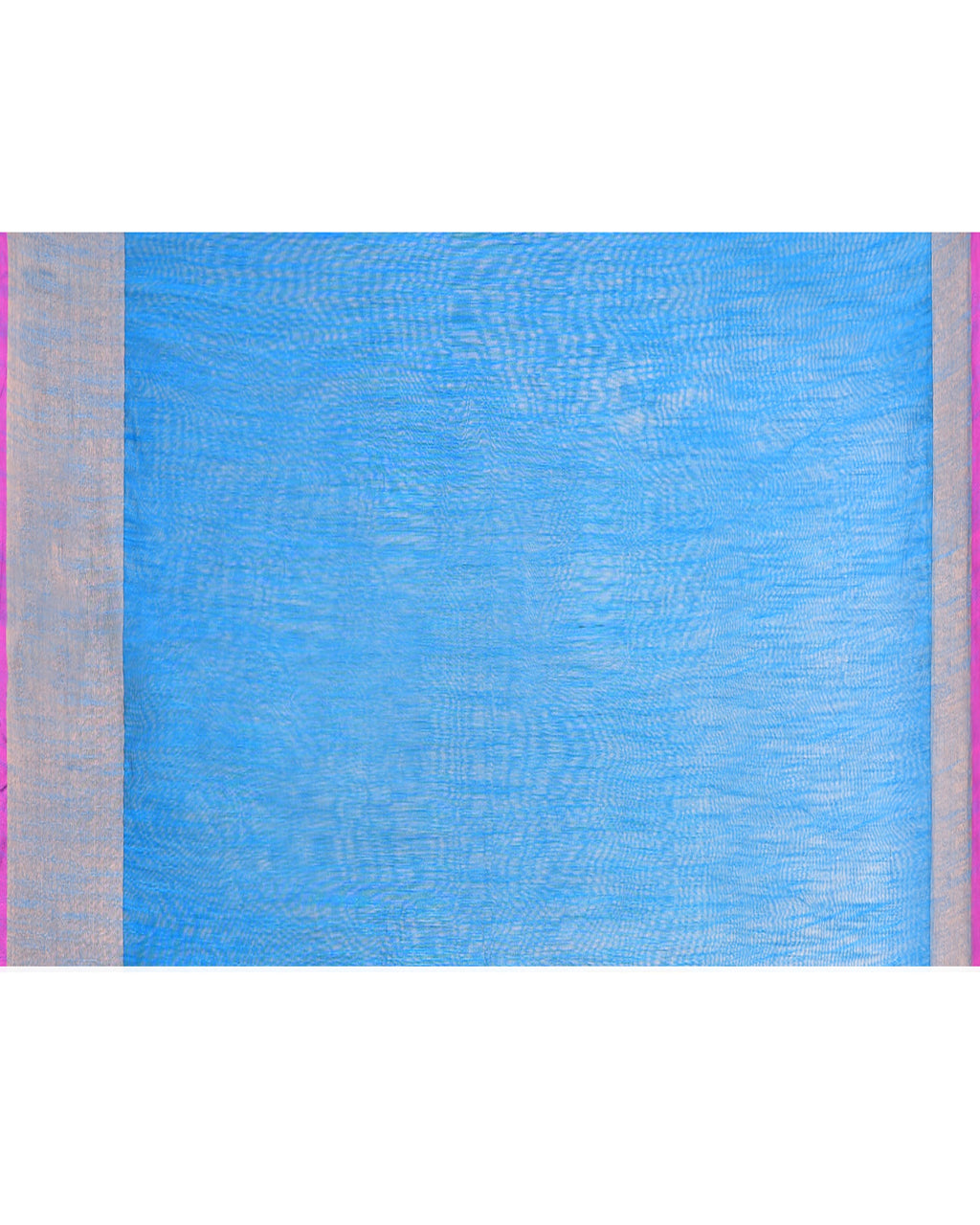 Piyari Fashion Women`s Cotton Silk Sky Blue Handloom Saree With Blouse - Distacart