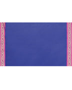 Piyari Fashion Women`s Cotton Silk Royel Blue Handloom Saree With Blouse - Distacart