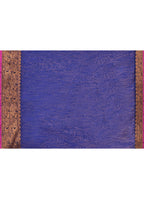 Piyari Fashion Women`s Cotton Blend Royel Blue Handloom Saree With Blouse - Distacart