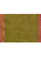 Piyari Fashion Women`s Cotton Blend Moss Green Handloom Saree With Blouse - Distacart