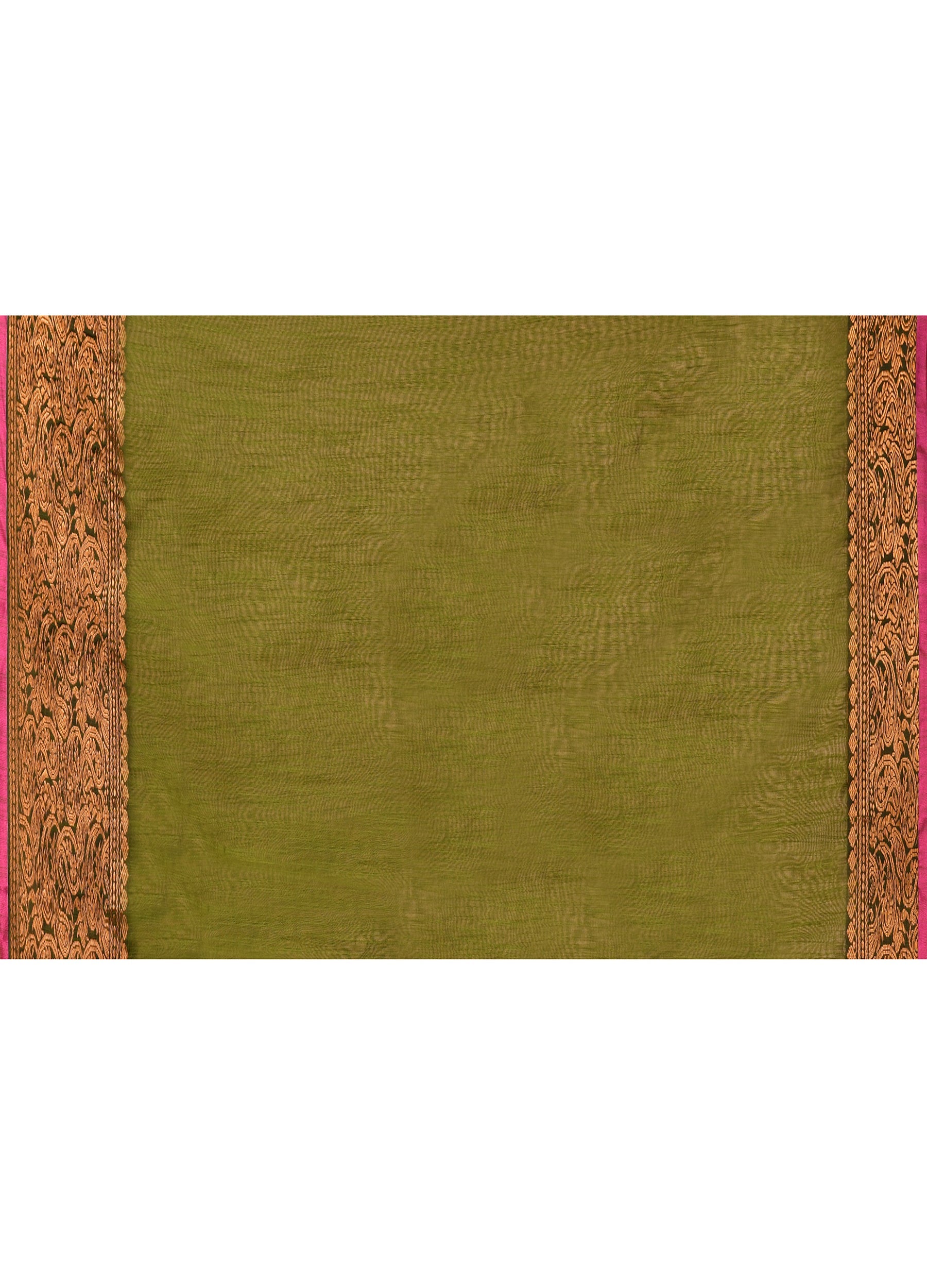 Piyari Fashion Women`s Cotton Blend Moss Green Handloom Saree With Blouse - Distacart