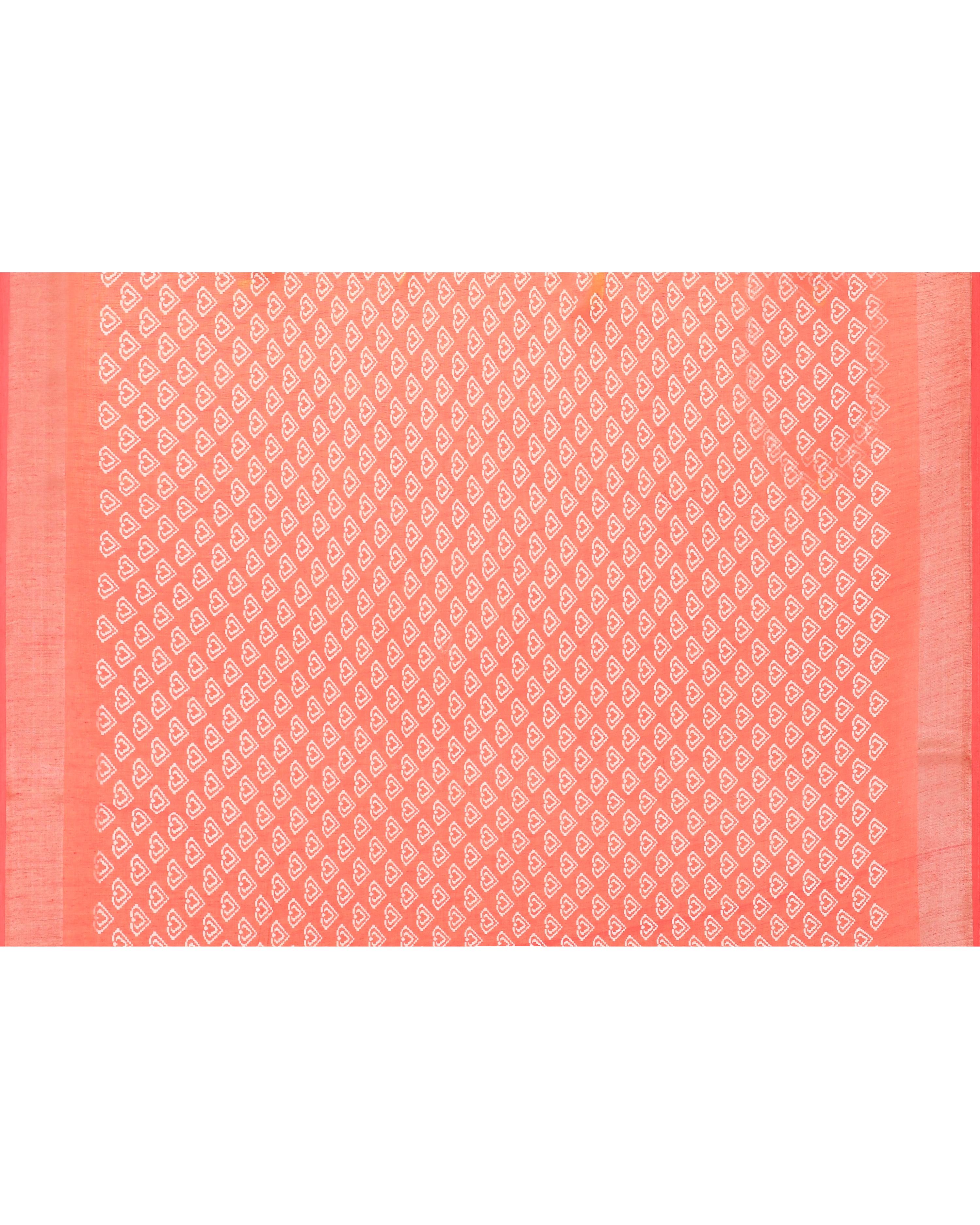 Piyari Fashion Women's Off White Printed Cotton Saree With Zari Border - Distacart