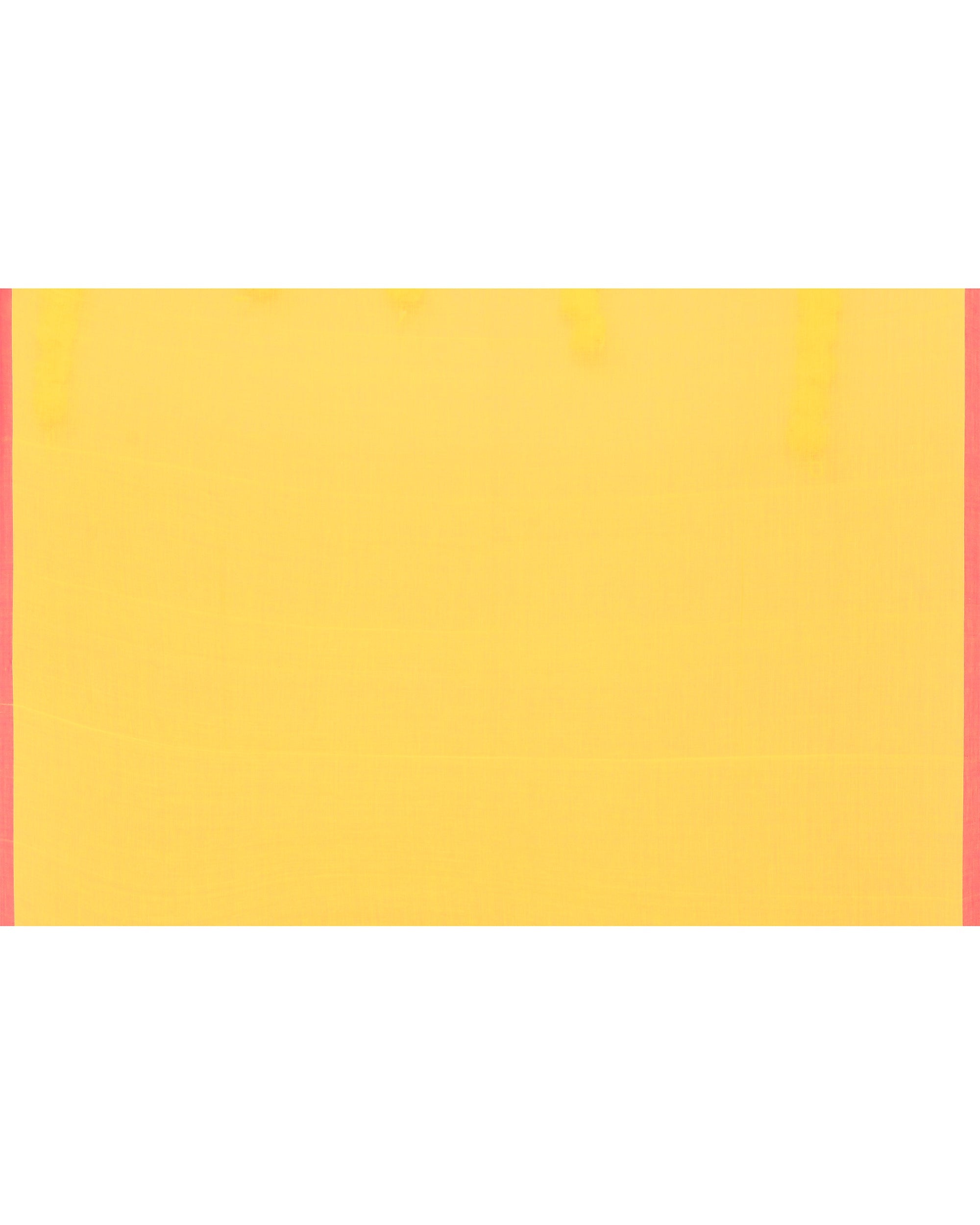 Piyari Fashion Soft Mul Cotton Yellow Jamdani Saree With Net Tassels - Distacart