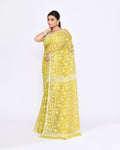 Piyari Fashion Women's Straw Embellished Cotton Blend Jamdani Saree - Distacart