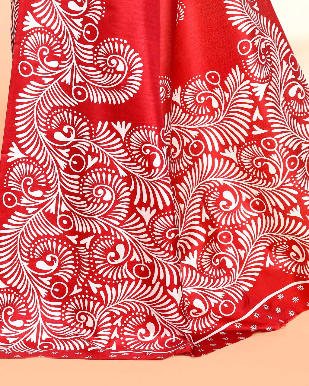Piyari Fashion PIyari Fashion Maroon Printed Saree With Blouse - Distacart