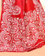 Piyari Fashion PIyari Fashion Maroon Printed Saree With Blouse - Distacart