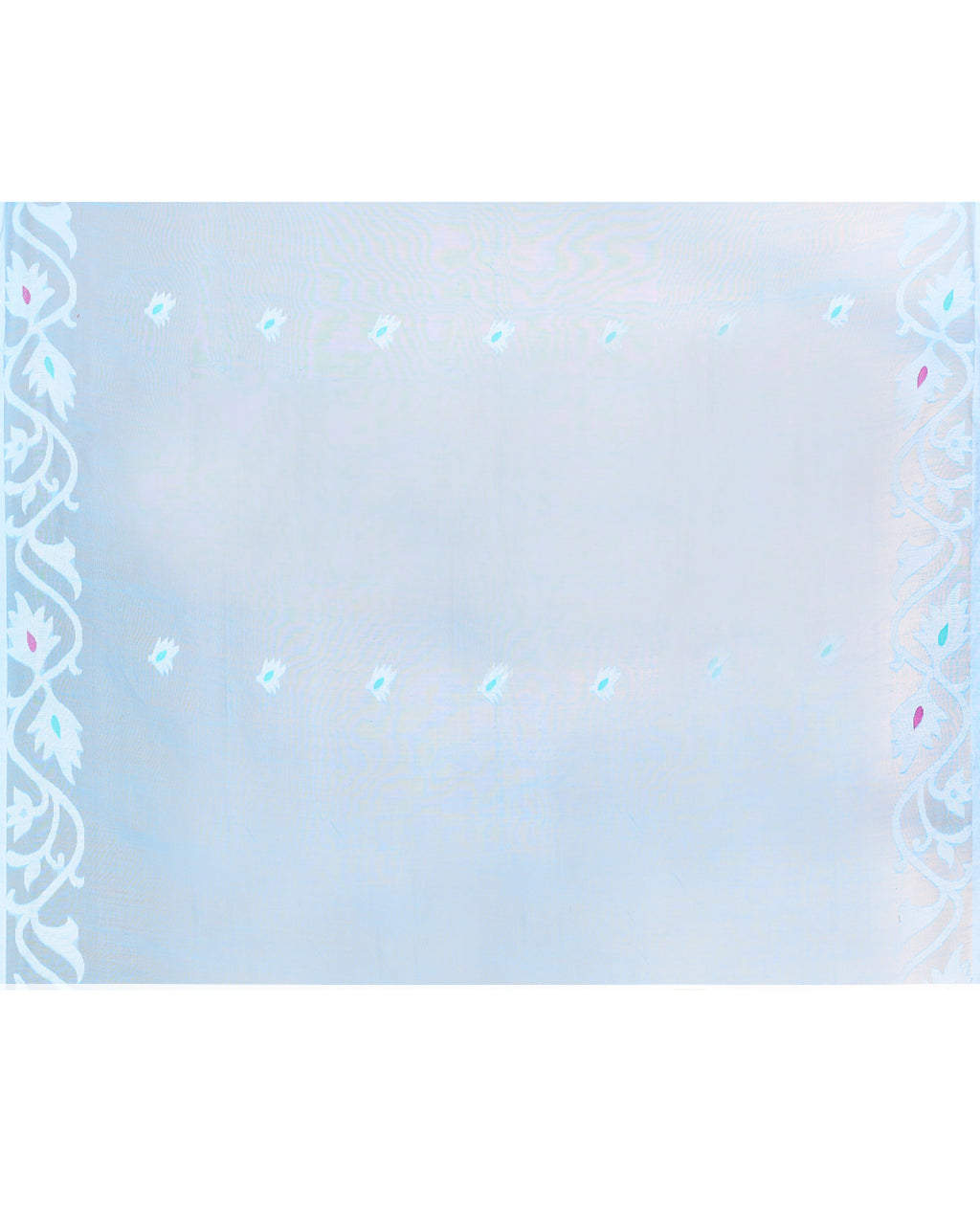 Piyari Fashion Women`s Aqua Hand Work Art Silk Jamdani Saree With Blouse - Distacart