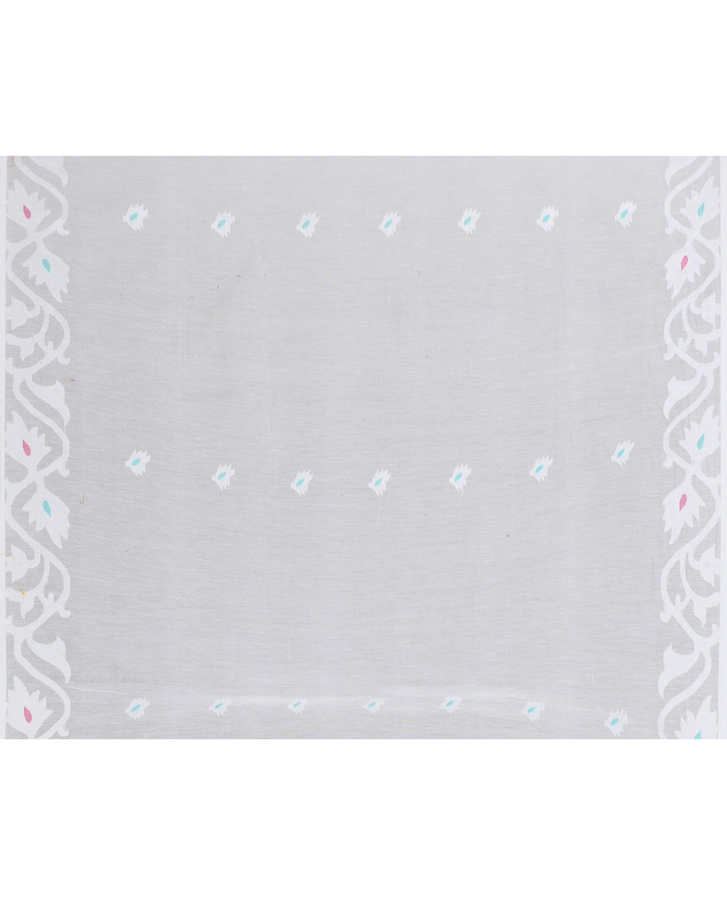 Piyari Fashion Women`s White Hand Work Art Silk Jamdani Saree With Blouse - Distacart
