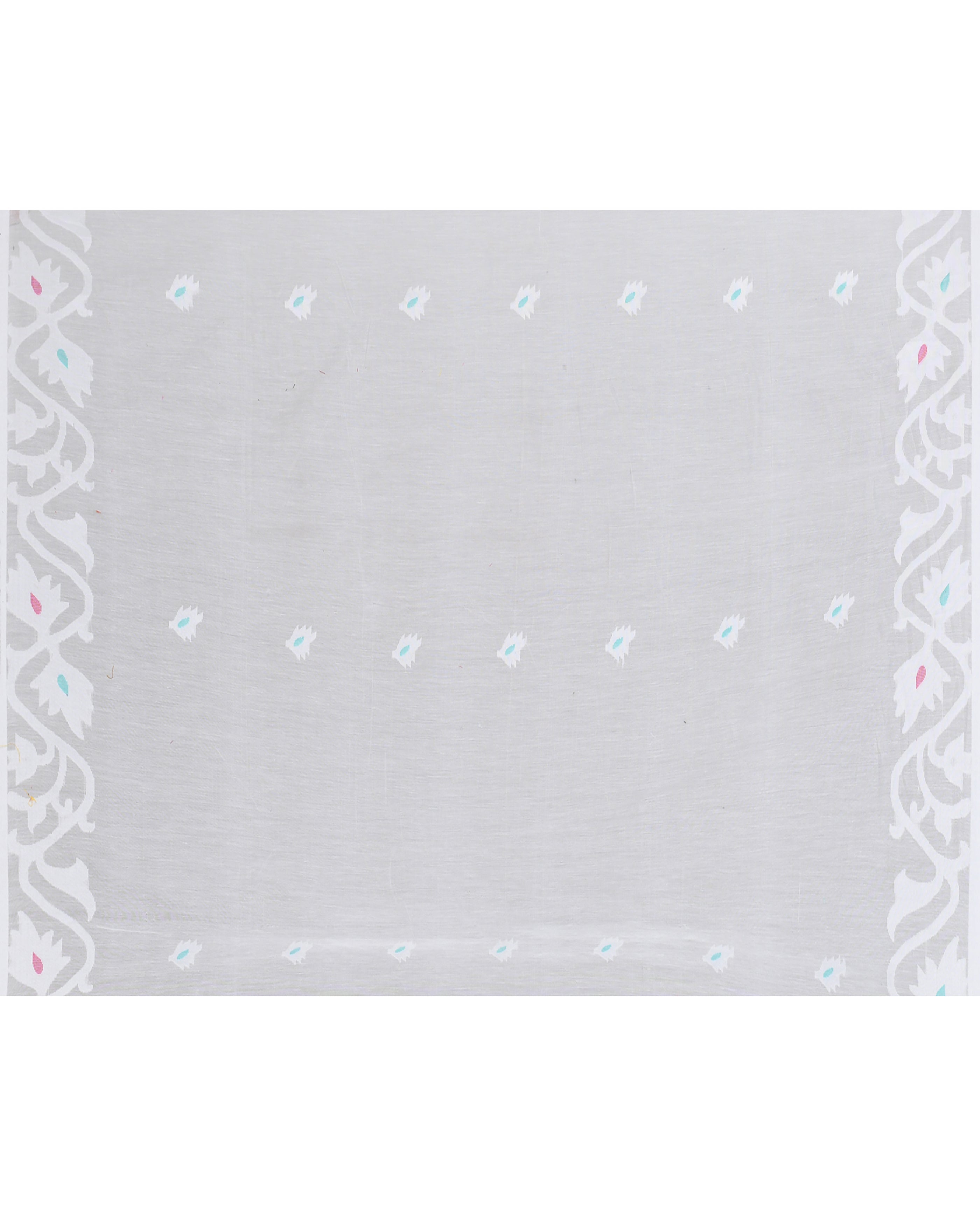 Piyari Fashion Women`s White Hand Work Art Silk Jamdani Saree With Blouse - Distacart