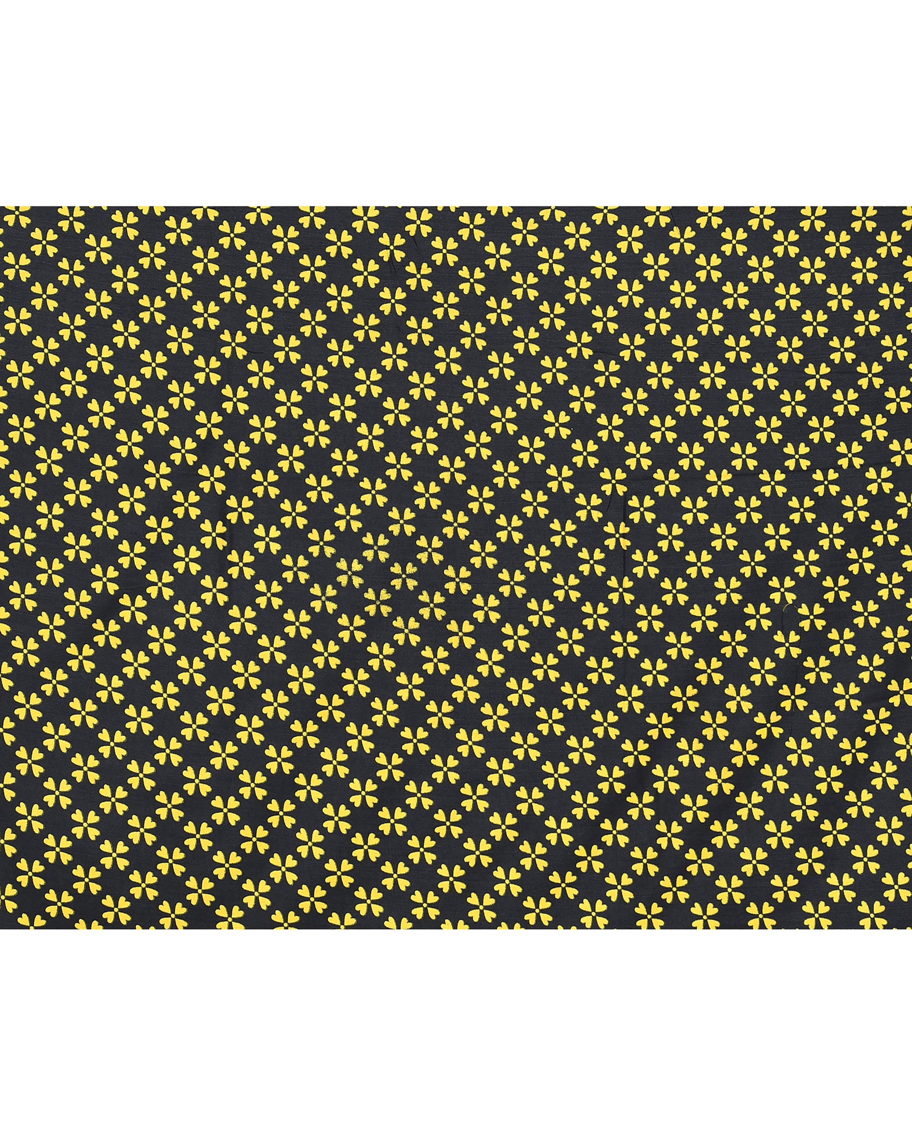 Piyari Fashion PIyari Fashion Golden Printed Saree With Blouse - Distacart