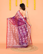 Piyari Fashion Women's Purple Resham Silk Jamdani Saree - Distacart